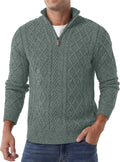 Askdeer Men's Quarter Zip Sweater for Men - Classic Fisherman Mock