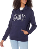 GAP Women's Logo Hoodie Hooded Pull-on Sweatshirt - Cozy Everyday