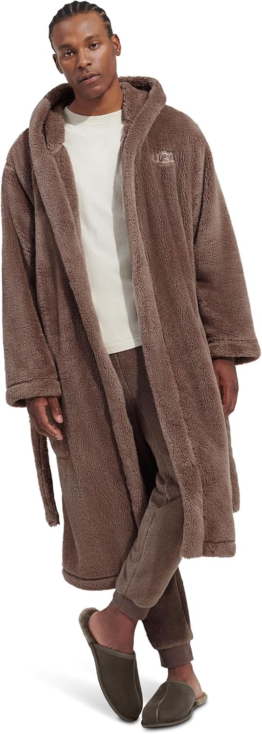 UGG Men's Beckett Robe: Luxurious Faux Shearling Comfort