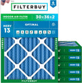 Filterbuy 30x36x2 Air Filter MERV 13 (6-Pack) - Health Defense