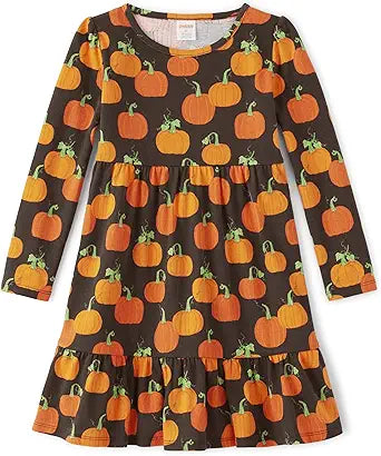Gymboree Girls' Long Sleeve Knit Casual Dresses for Fall Fun