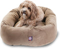 Calming Donut Dog Bed 32 in Round - Plush Spine Support