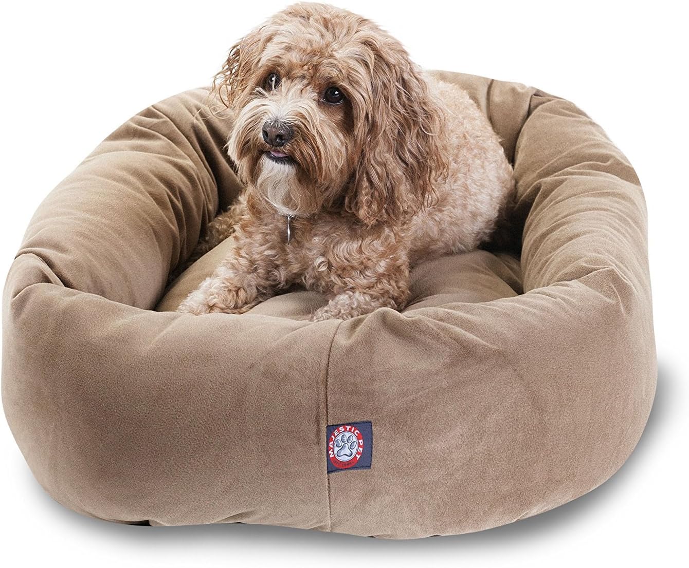 Majestic Pet 32 Inch Suede Calming Dog Bed for Ultimate Comfort