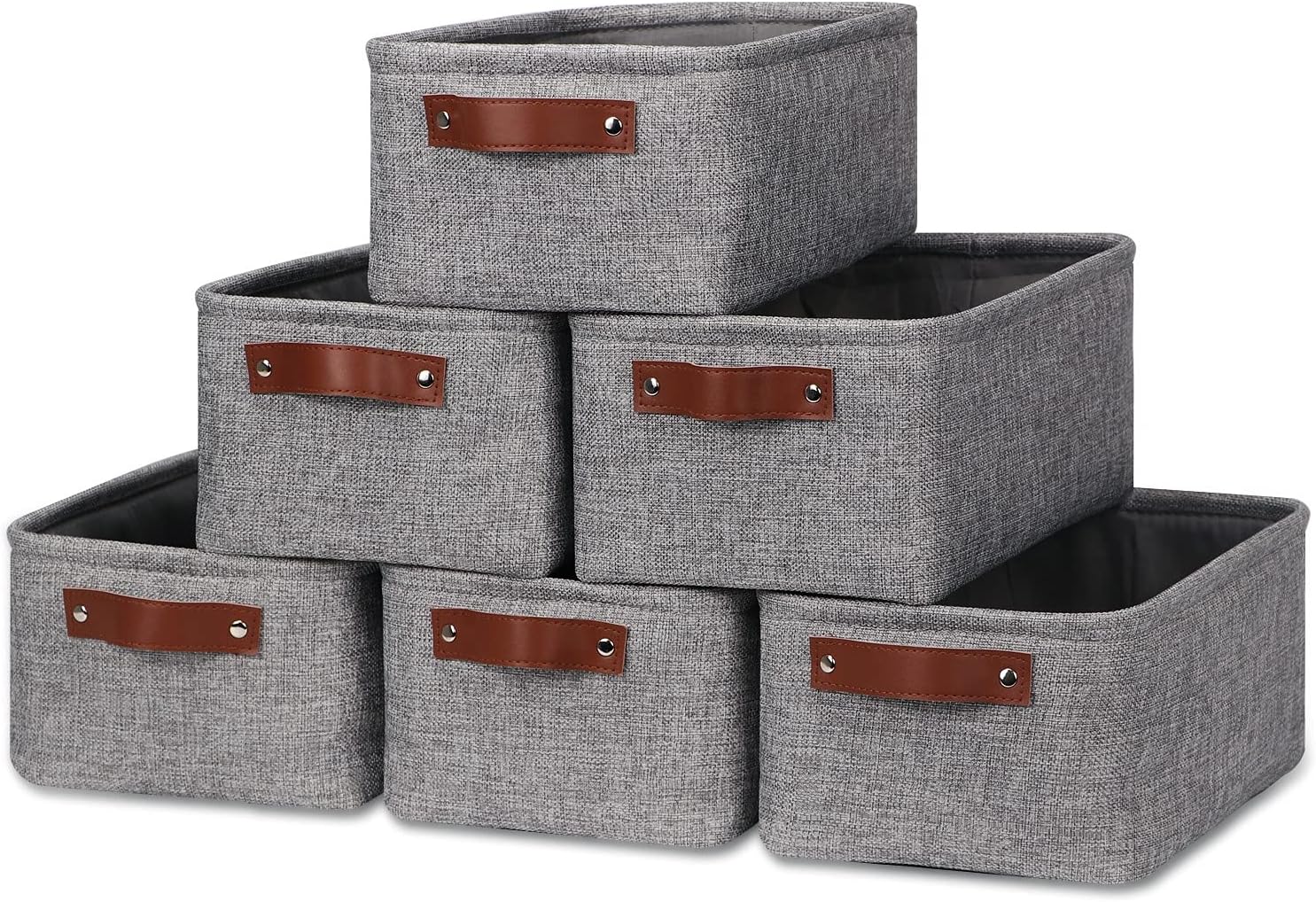 HNZIGE Foldable Fabric Storage Baskets for Home Organization