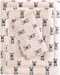 True North Cozy Flannel 100% Cotton Sheet Set King - Pink French