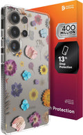 ZAGG Milan Samsung Galaxy S25 Ultra Case - Slim Pressed Floral