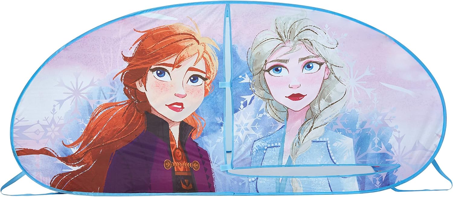 Disney Frozen 2 Pop Up Bed Tent - Anna & Elsa Graphics, Cozy Camping Fun!