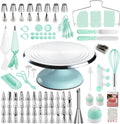 Cake Decorating Kit 138pc with 12in Turntable - Complete Beginner Set