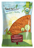 Organic Red Split Lentils 15 lb - Protein-Rich Bulk Masoor Dal