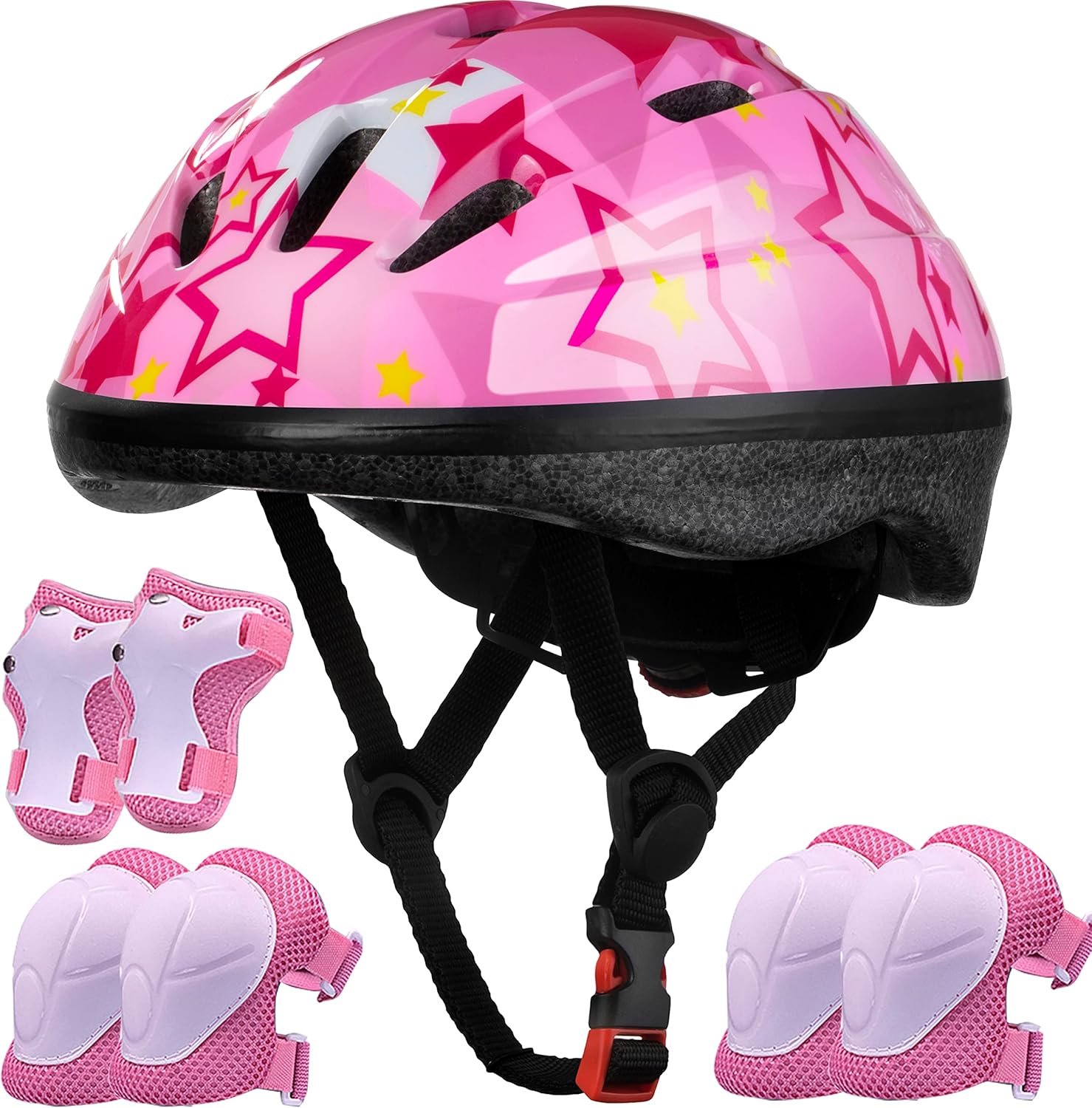 Lamsion Kids Adjustable Helmet & Protective Gear Set for Safe Fun!