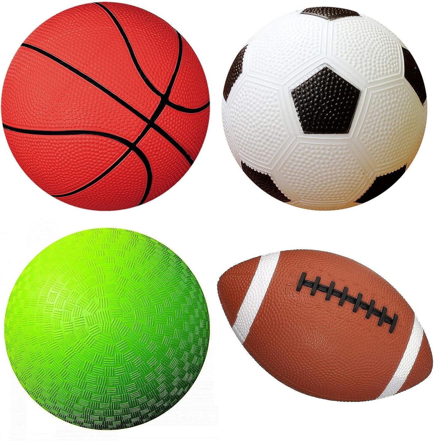 AppleRound Toy Sports Balls Bundle: Fun & Convenient Pump Included!