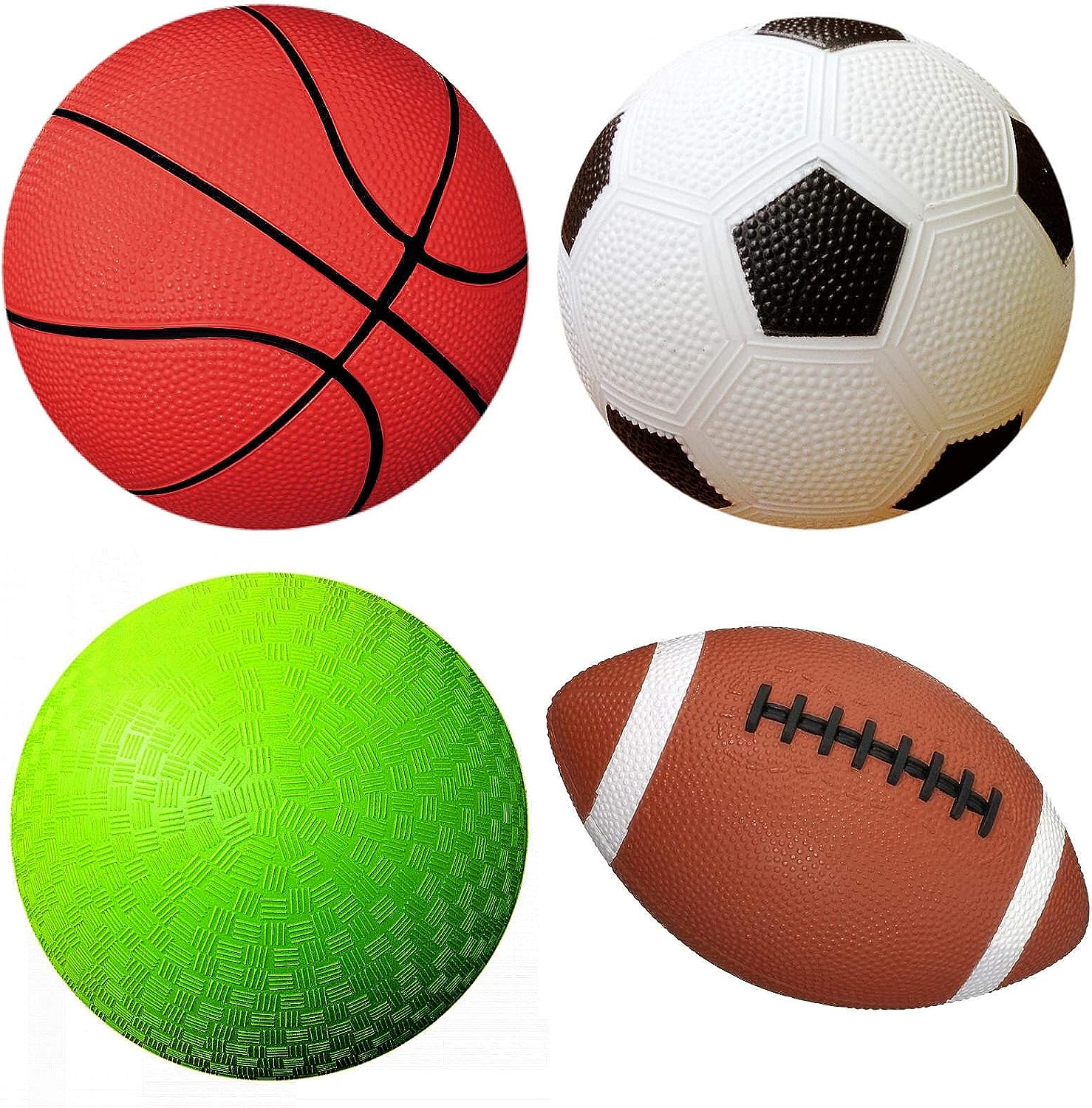 AppleRound Toy Sports Balls Bundle: Fun & Convenient Pump Included!