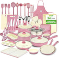 NutriChef 54-Piece Kitchen Cookware Set - Complete Non-Stick Ceramic