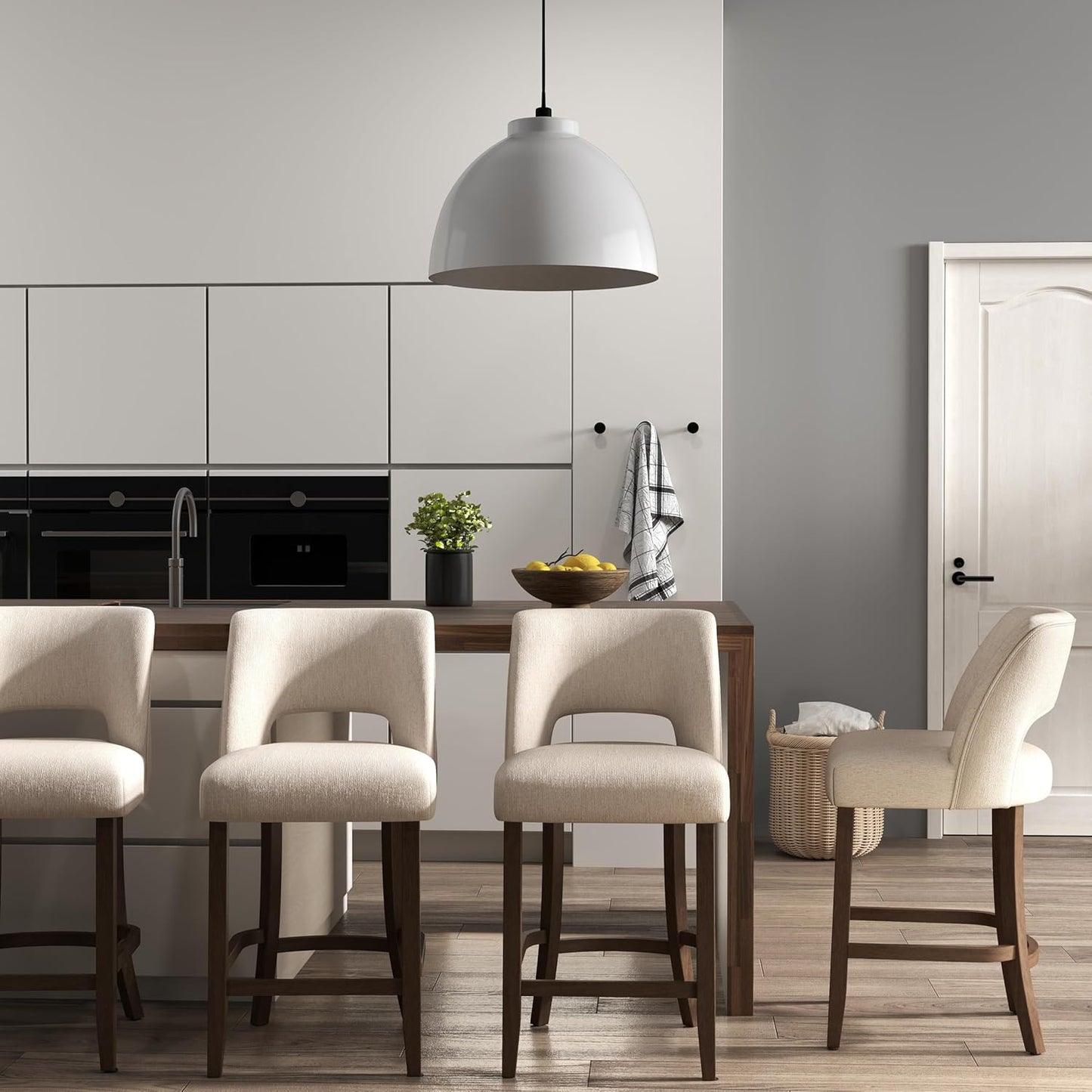 VKNOW Bar Stools Set of 4 for Kitchen Island and Dining Room
