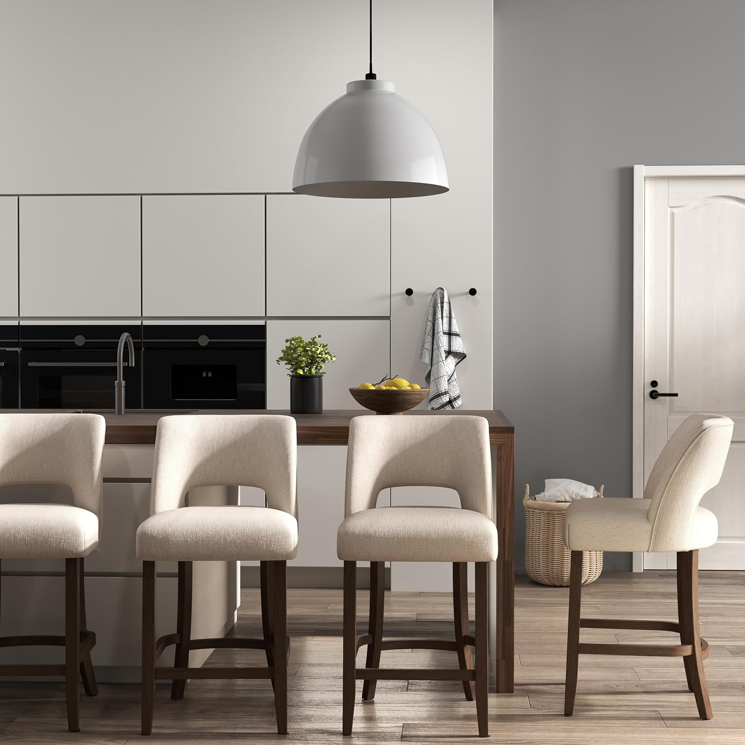 VKNOW Bar Stools Set of 4 for Kitchen Island and Dining Room