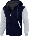 Men's Zip Up Hoodie Heavyweight Sherpa Lined Winter Jacket