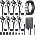 SUNVIE All-In-One LED Landscape Lighting Kit - Complete 8-Pack Set