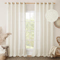 LAMIT Natural Linen Curtains for Living Room and Bedroom
