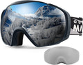 OutdoorMaster Ski Goggles OTG Anti-Fog Snow Goggles - Durable