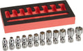 Astro Pneumatic 7412 12-Piece 1/4ft Drive Flex Socket Set - Tight