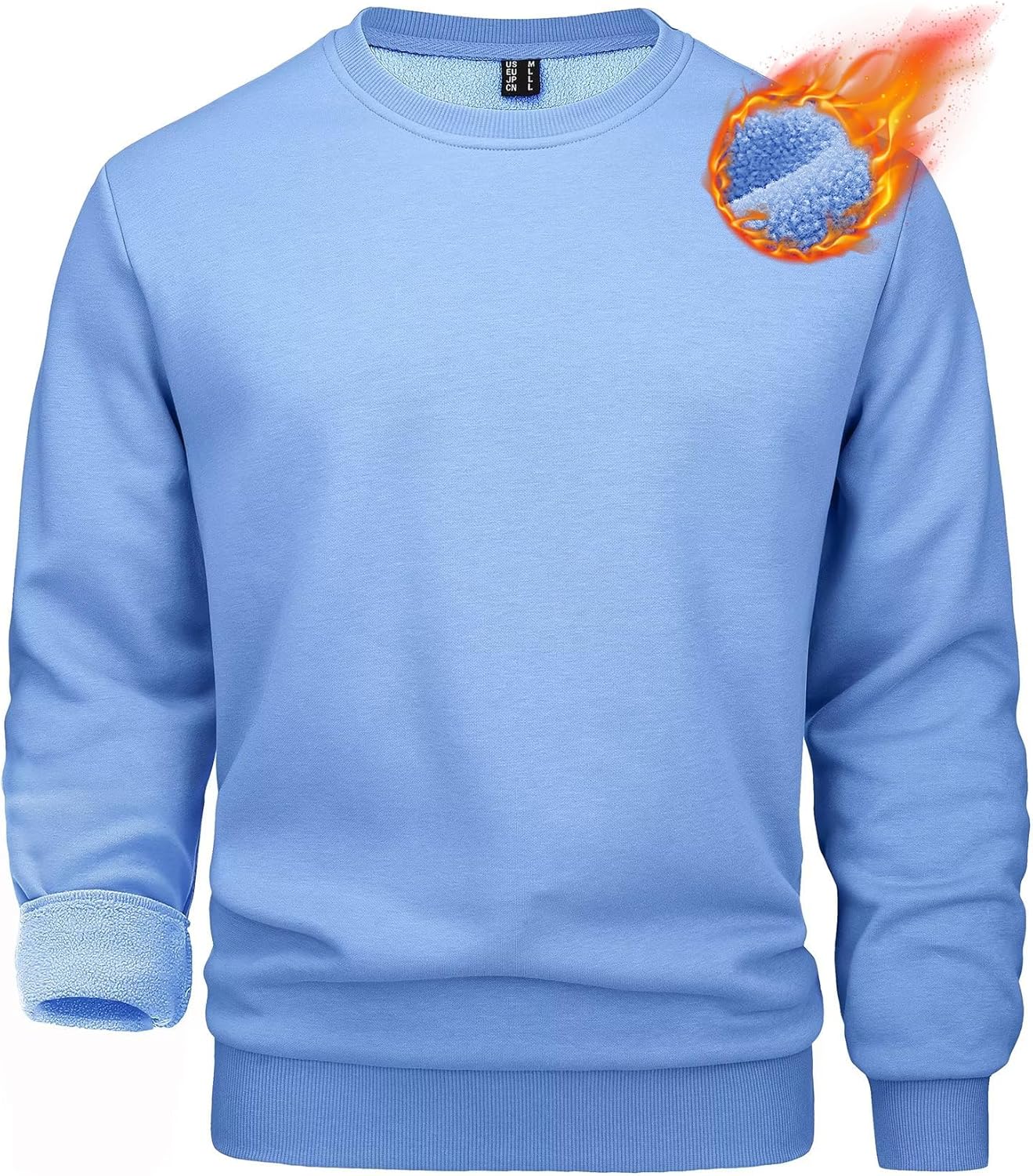MAGCOMSEN Men's Crewneck Sweatshirt for Casual Warmth and Comfort