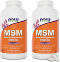 Now MSM 1000mg for Joint Health - 400 Veg Capsules Pack of 2