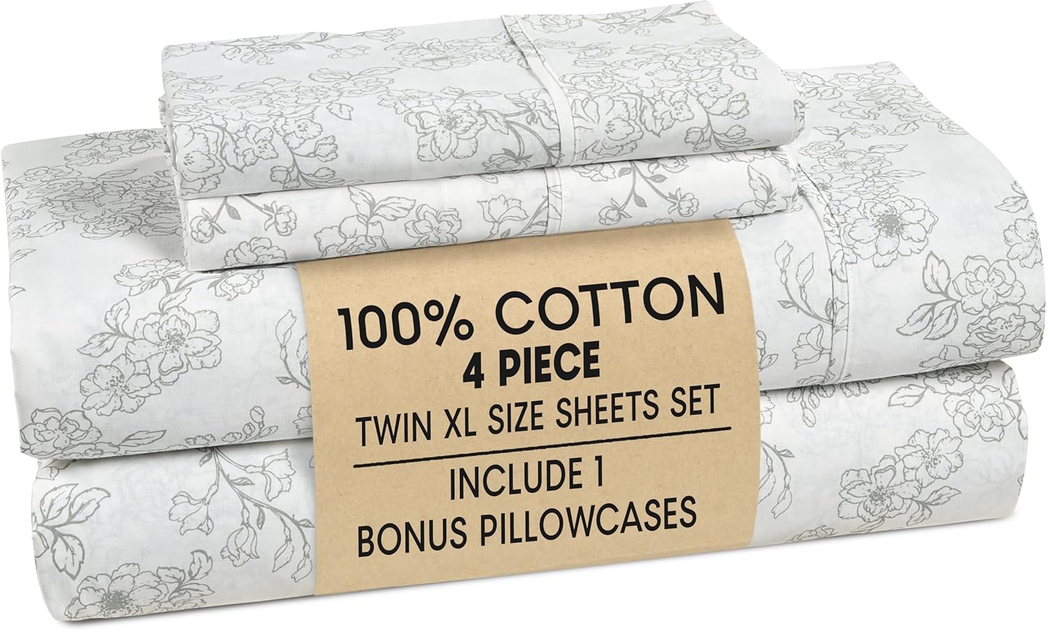 Casa Platino 100% Cotton Twin XL Sheet Set for Cozy Sleep