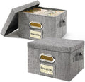 Greeting Card Organizer 2 Pack - Foldable Storage Box for 150+ Cards