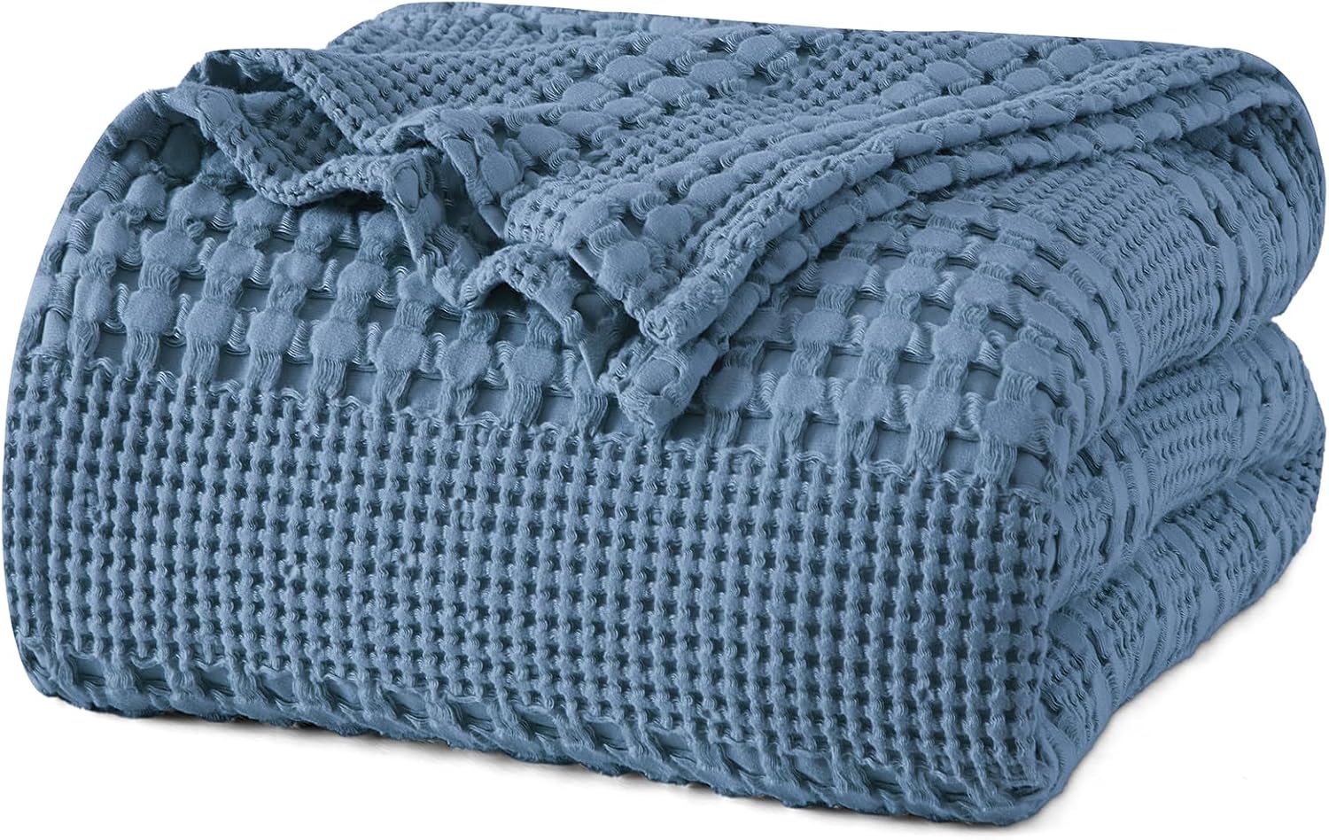 PHF 100% Cotton Waffle Weave Blanket for All-Season Comfort