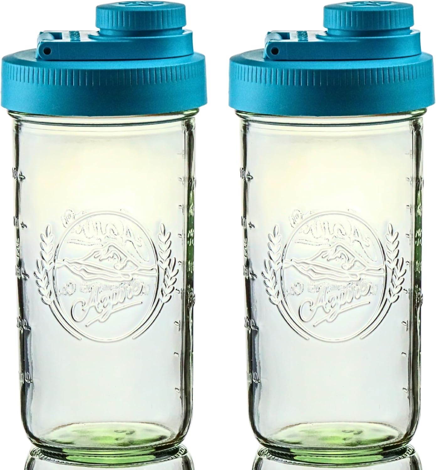 Brewing America Mason Jar Drinking Cup with Vibrant Lid