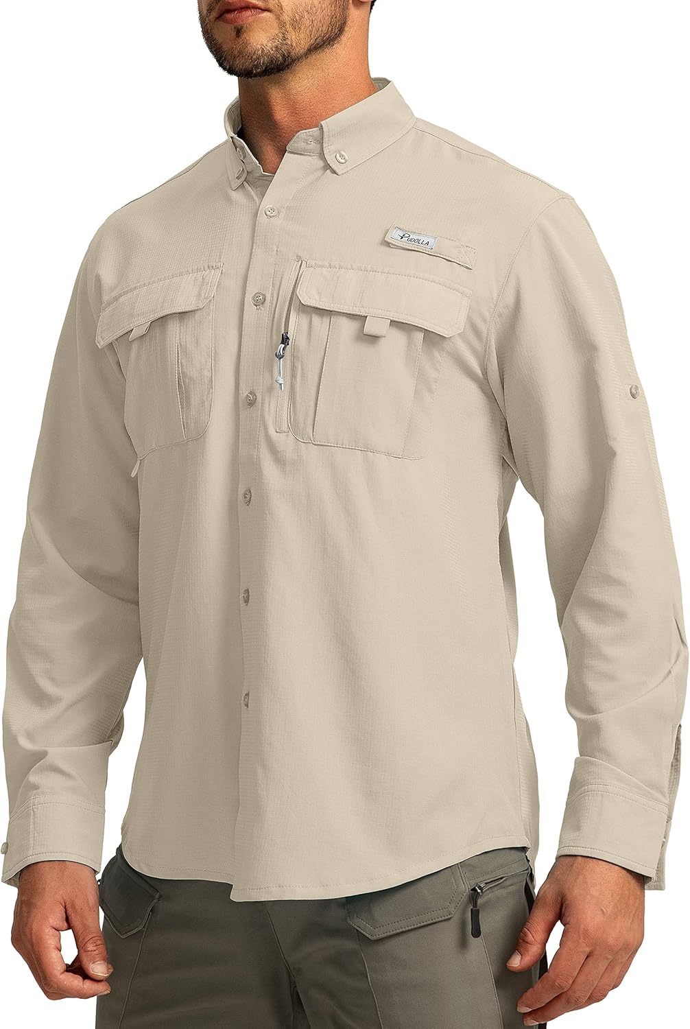 Men's Sun Protection Fishing Shirts with UPF50+ for Outdoor Use