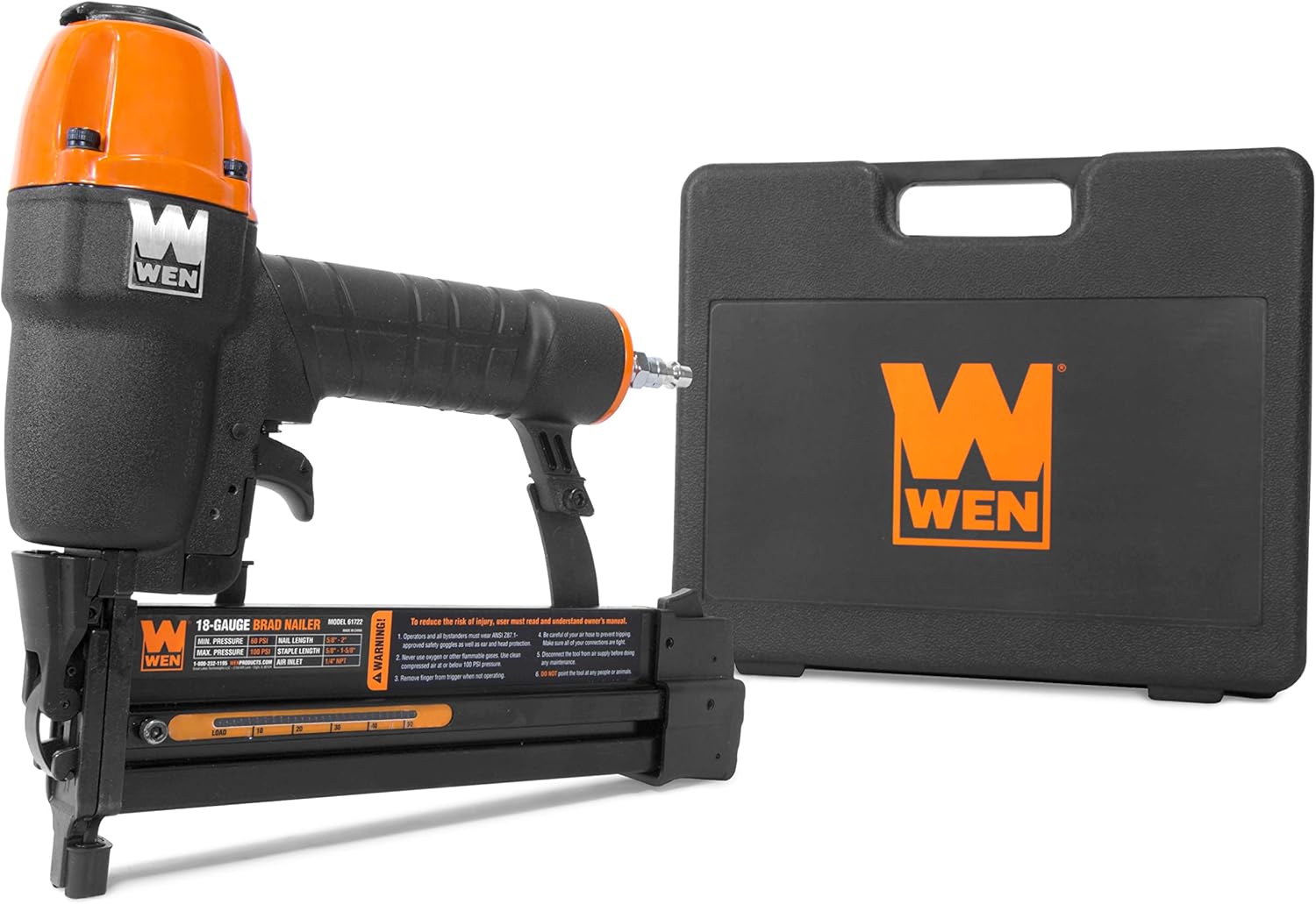 WEN 61722K 18-Gauge 2-in-1 Pneumatic Nailer and Stapler