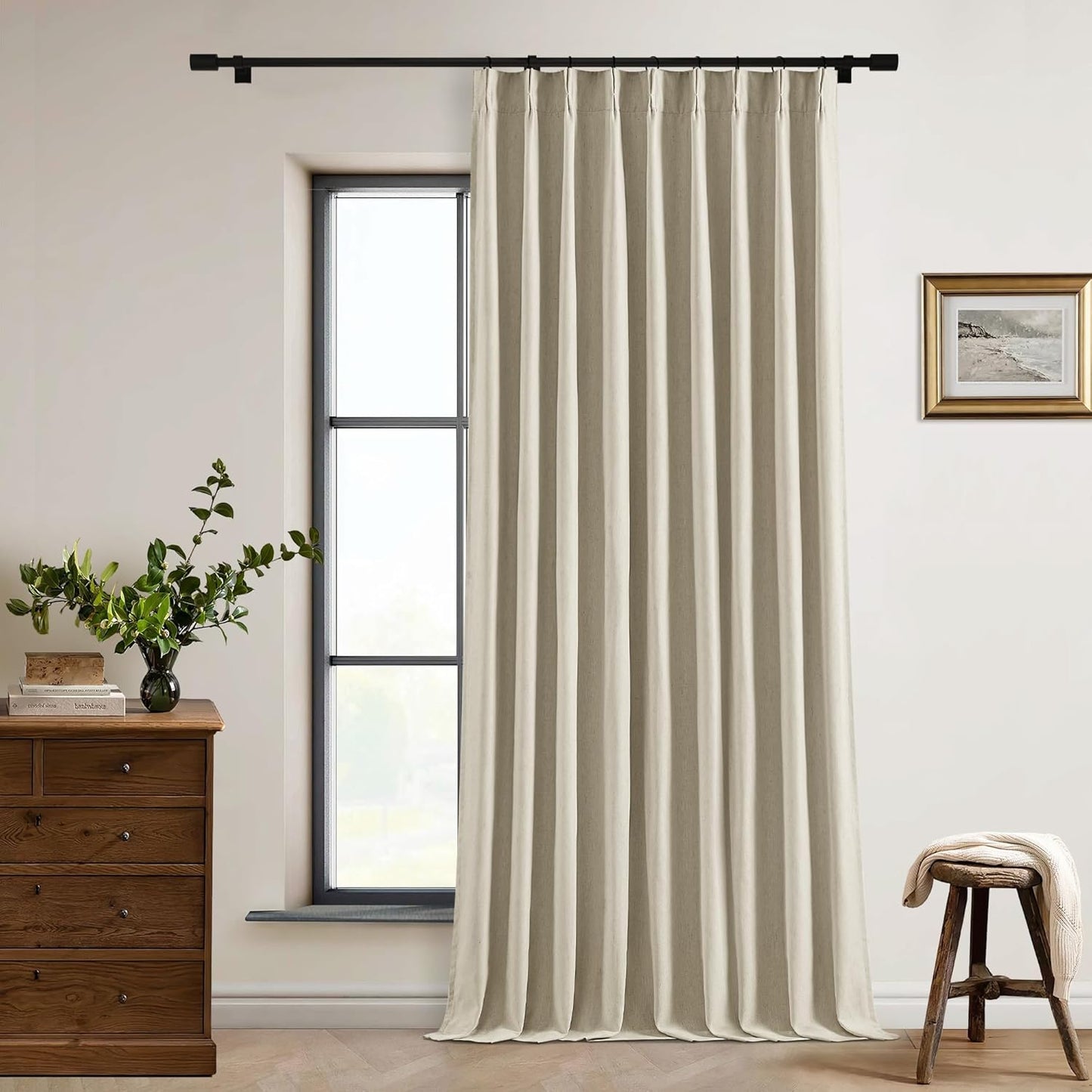 Pinch Pleated Blackout Curtains for Bedroom and Living Room