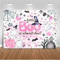 A Little Boo is Almost Due Backdrop (10x8 ft) - Cute Halloween Baby