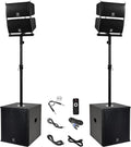 PRORECK Club 6000 15-inch 6000W PA Speaker System Combo - Powerful