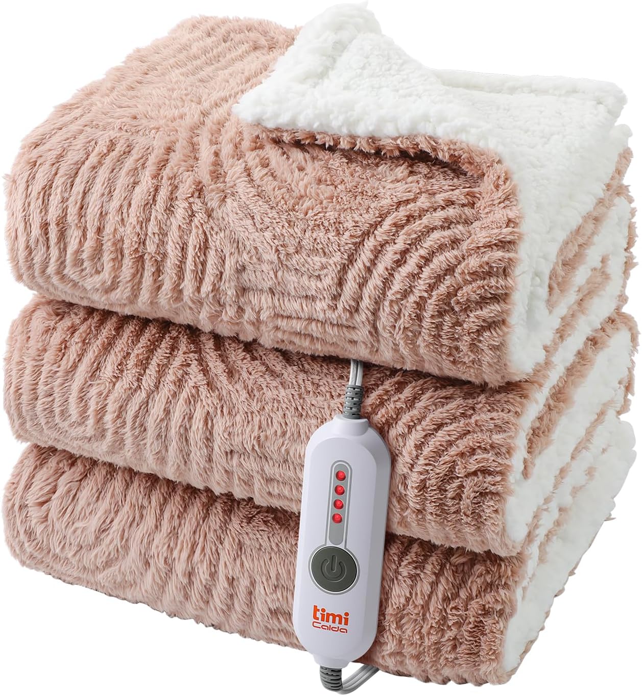 Heated Throw Blanket Electric - Cozy Soft Jacquard 50x60 Warmth