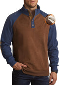 Mens Corduroy Fleece-Lined Sweatshirt for Winter - Heavyweight