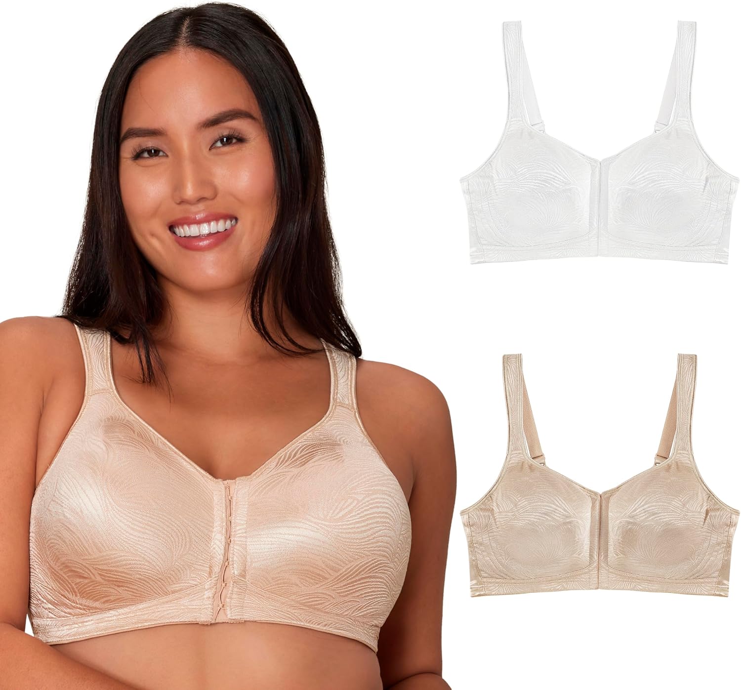 Playtex Womens 18 Hour Wireless Bra with Extra Back Support