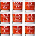 Personalized Whiskey Glass Set Of 9 - Custom Monogrammed 11oz Old