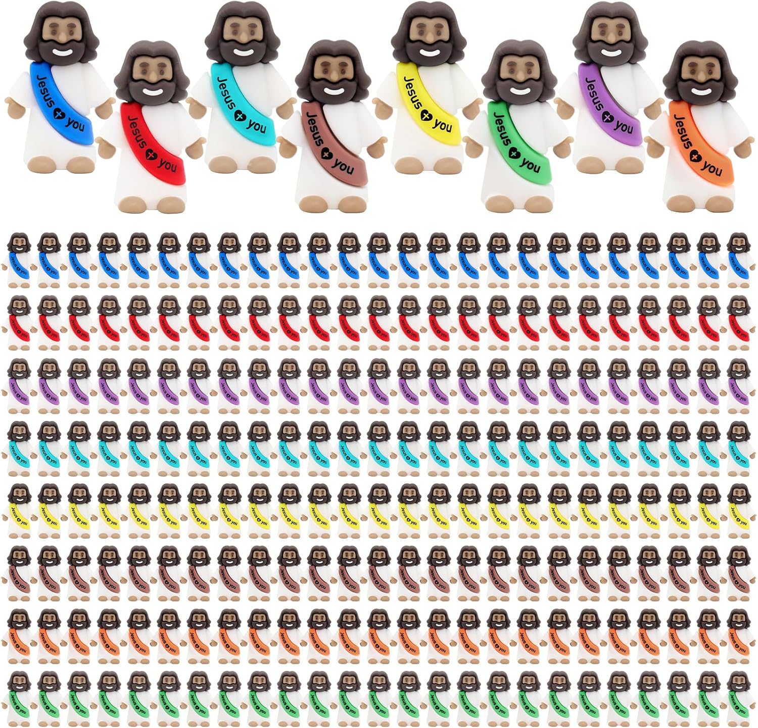 Mini Jesus Figures for Religious Parties and Craft Activities