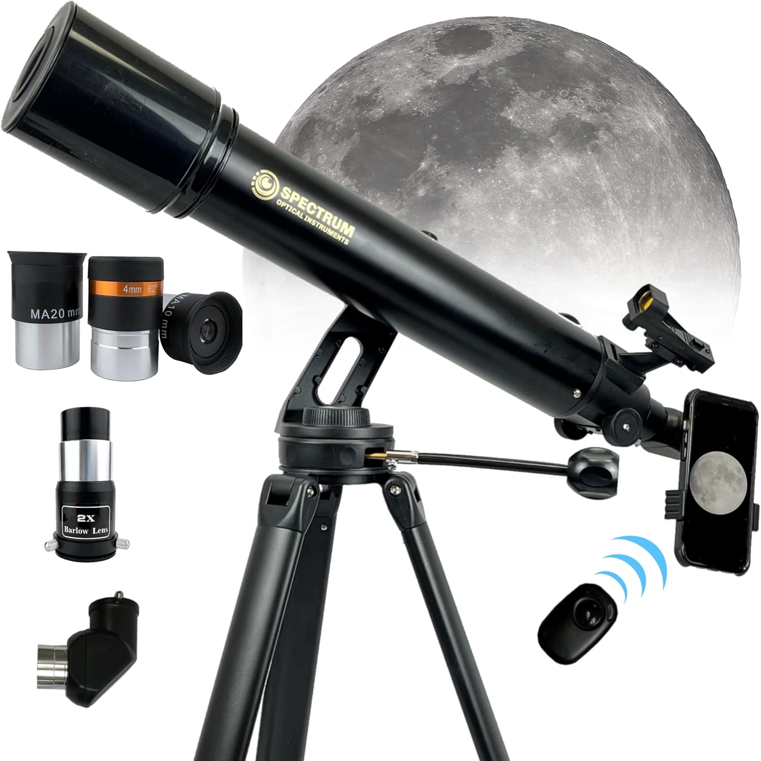 SpectrumOI TourStar Pro 90 AZ Telescope for Stunning Astronomy
