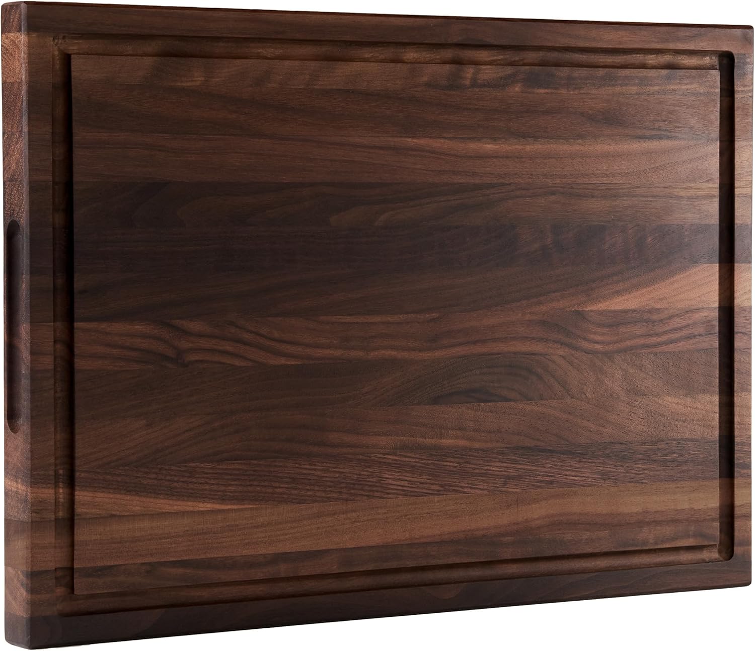 American Dark Walnut Wood Cutting Board with Juice Groove