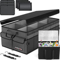 Trunk Organizer with Cooler for SUV Car Trunk - Foldable 105L