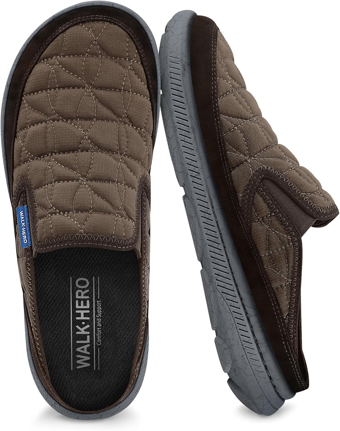 Mens Slippers for Plantar Fasciitis with Arch Support Design