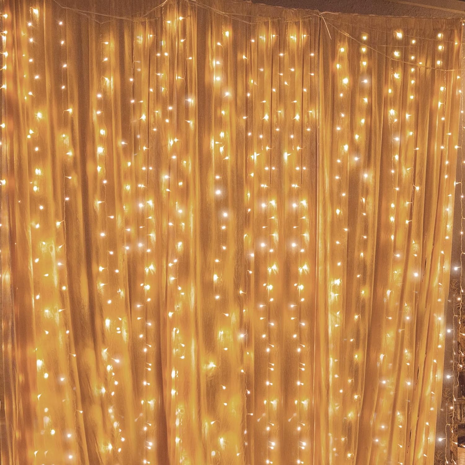 Twinkle Star 300 LED Curtain String Lights - 8 Modes Fairy Light for Indoor/Outdoor Decor