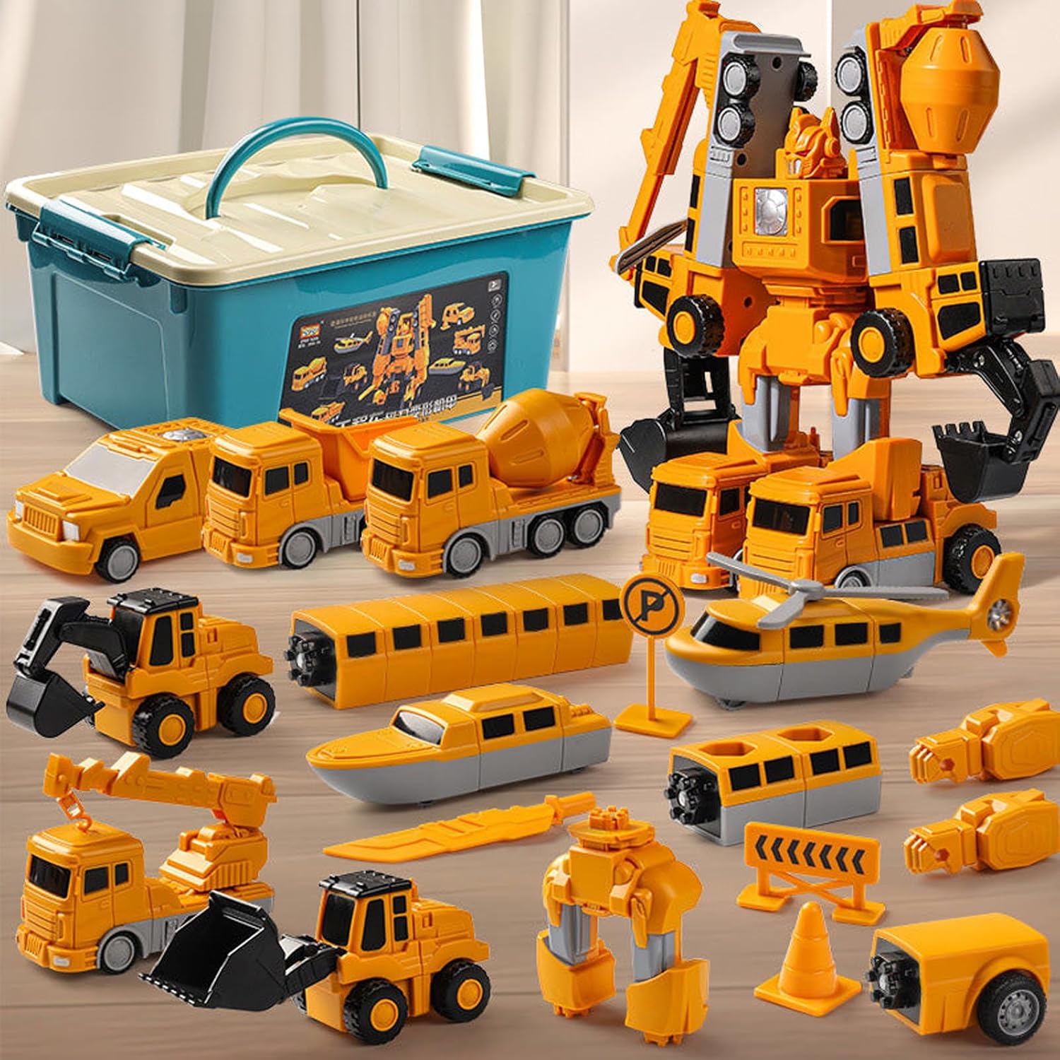 Magnetic Transform Engineering Car Assembled Toys for Kids