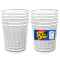 Office Mesh Trash Cans 10-Pack 4 Gal - Compact Metal Wastebaskets