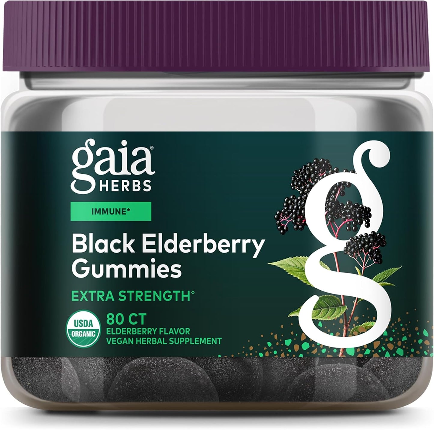 Black Elderberry Extra Strength Gummies for Immune Support