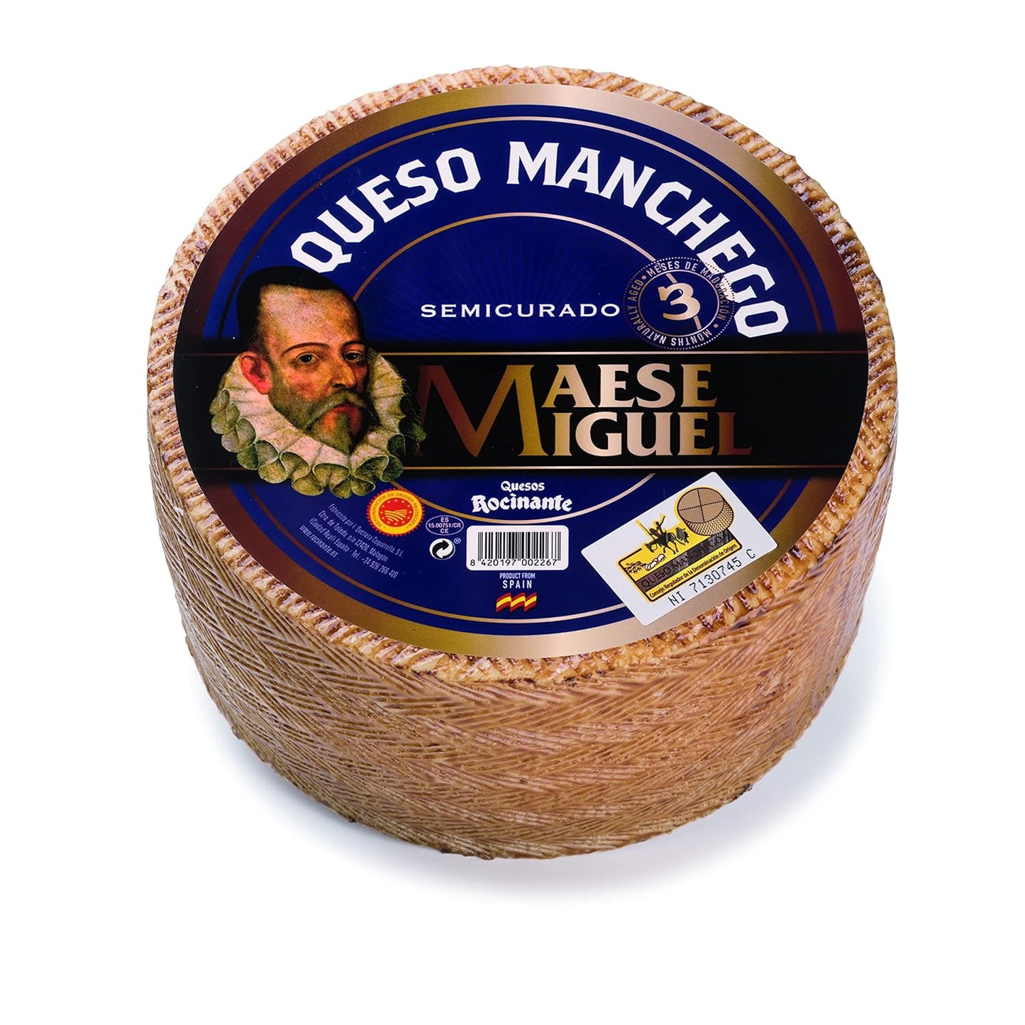 Authentic Spanish Manchego Cheese Whole Wheel for Cheese Lovers