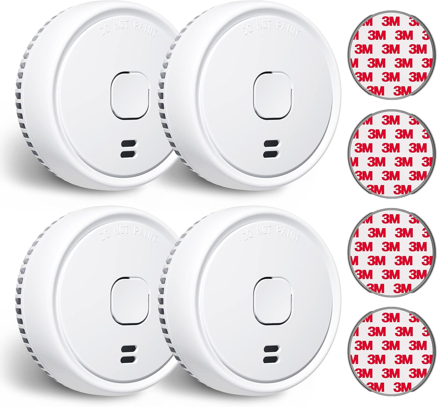Ecoey Smoke Detector with Photoelectric Sensor for Home Safety